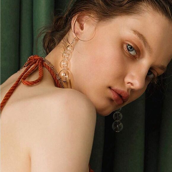 New! Zara Glass Earrings - Picture 3 of 7